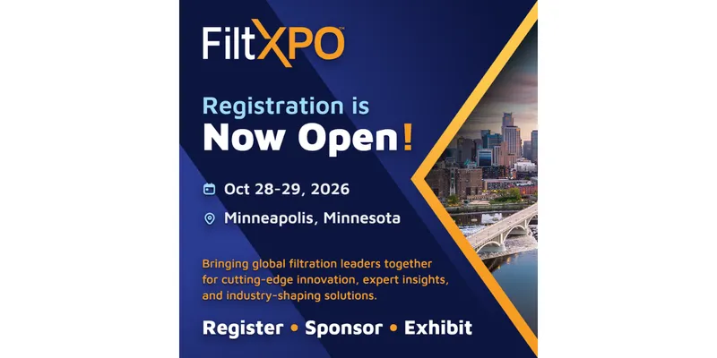 INDA Opens Registration for FiltXPO 2026, Global Filtration Expo in Minneapolis
